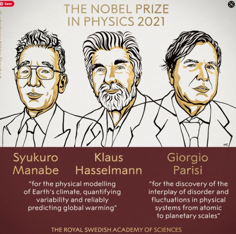 The Nobel Prize in Physics 2021:ग्लोबल वॉर्मिंग से निपटने का रास्ता बताने वाले 3 वैज्ञानिकों को मिला फिजिक्स का नोबेल पुरस्कार