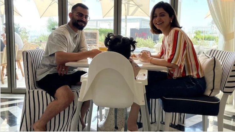 T20 WC: Virat posted a photo with Anushka and Vamika, fans said - show your face now