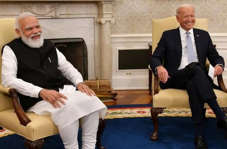 प्रधानमंत्री श्री  नरेन्द्र मोदी और अमेरिका के राष्ट्रपति जोसेफ आर बाइडेन के बीच वर्चुअल वार्तालाप |