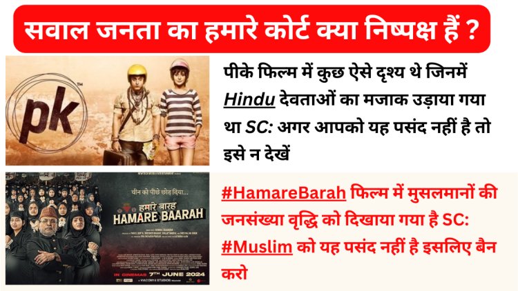 Hamare Barah फिल्म  विवादित फिल्मों पर सुप्रीम कोर्ट का निर्णय  जनता में उठा बवाल फिल्म "हमारे बारह" का विवाद