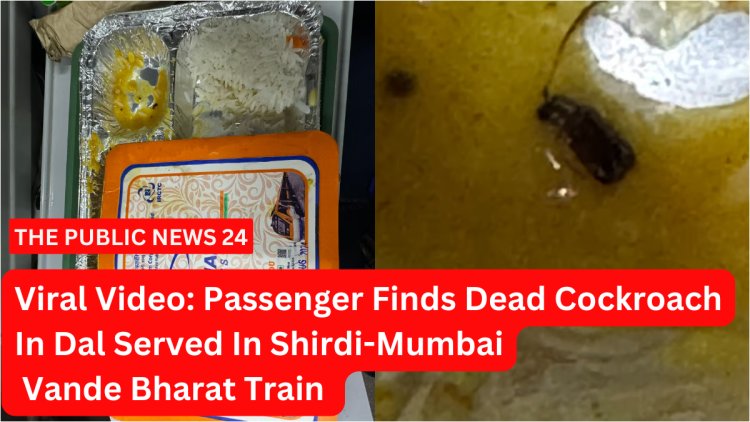 Viral Video: Passenger Finds Dead Cockroach In Dal Served In Shirdi-Mumbai Vande Bharat Train 